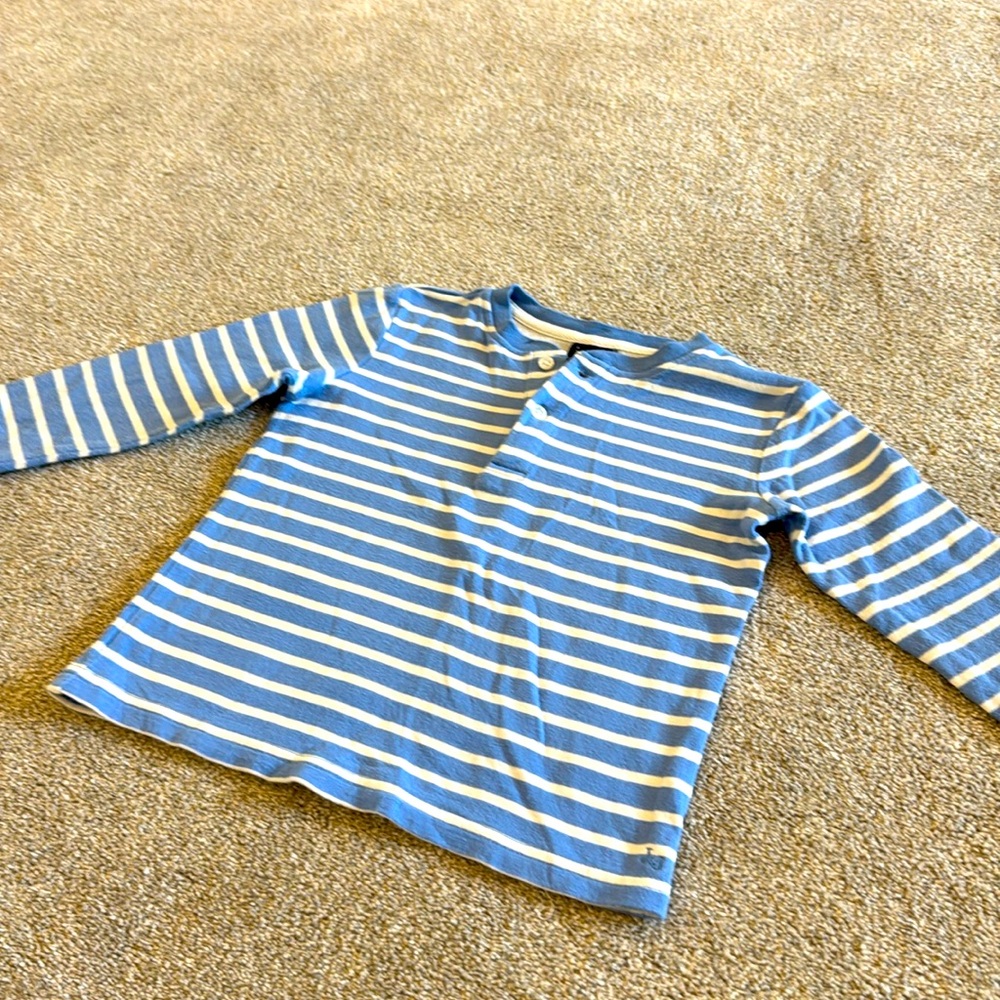 Janie & Jack Blue Striped Shirt